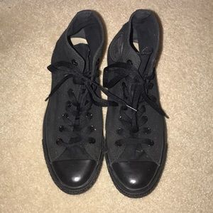 Barely Worn All Black Women's Converse